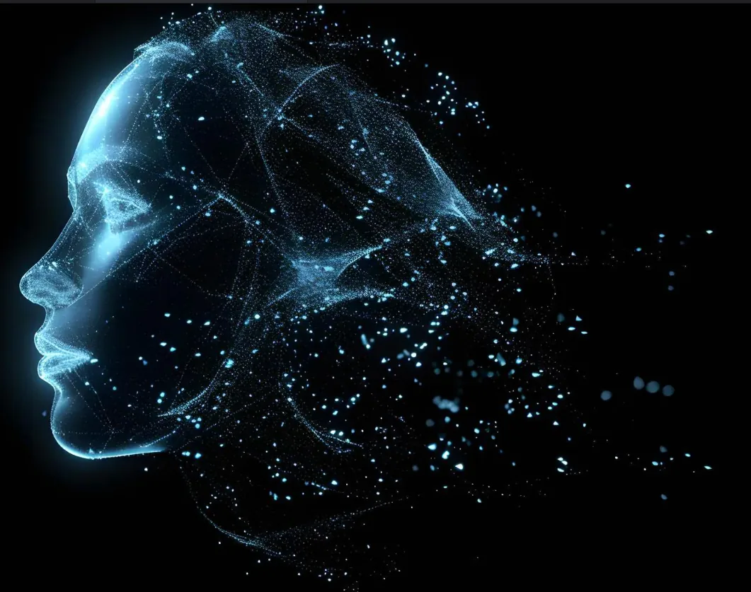Cabeza holográfica IA — Stake Lispro 0.7 Centro Neural